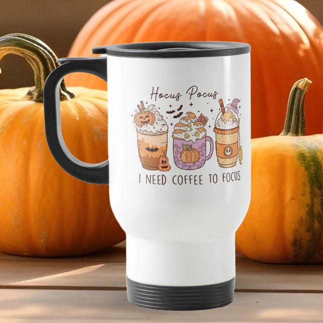 3 Retro Halloween Coffee, Hocus pocus Frapuccino Travel Mug (Creator Uploaded)