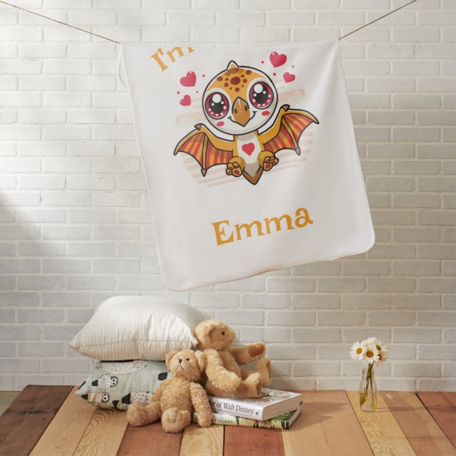 3-Rex Birthday Blanket – Custom Name Gift (In Situ)