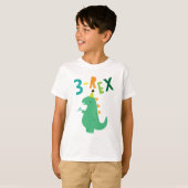 3-Rex Birthday Shirt | Zazzle