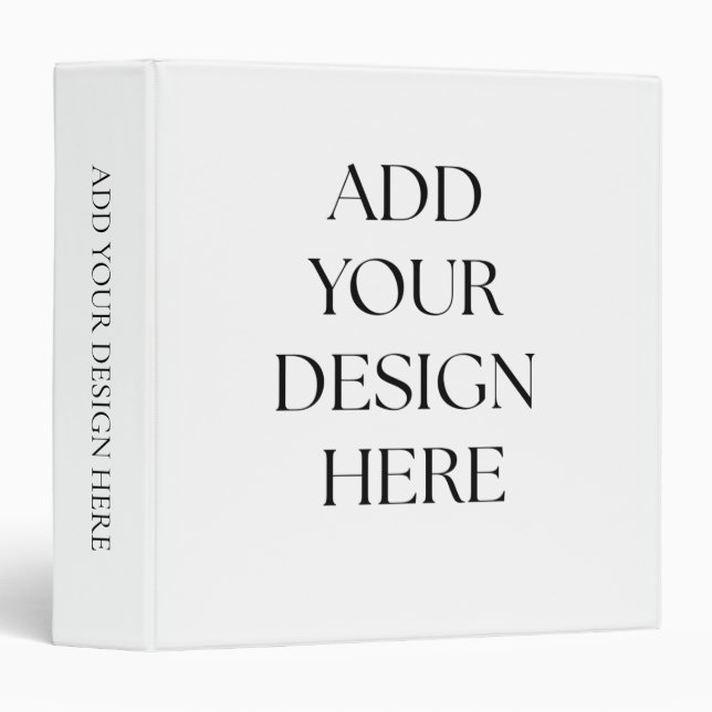 3 Ring Binder (Front/Spine)