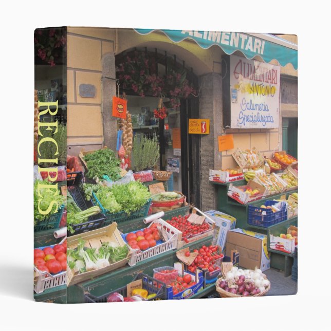 3 Ring Binder--Food Market Binder (Front/Spine)