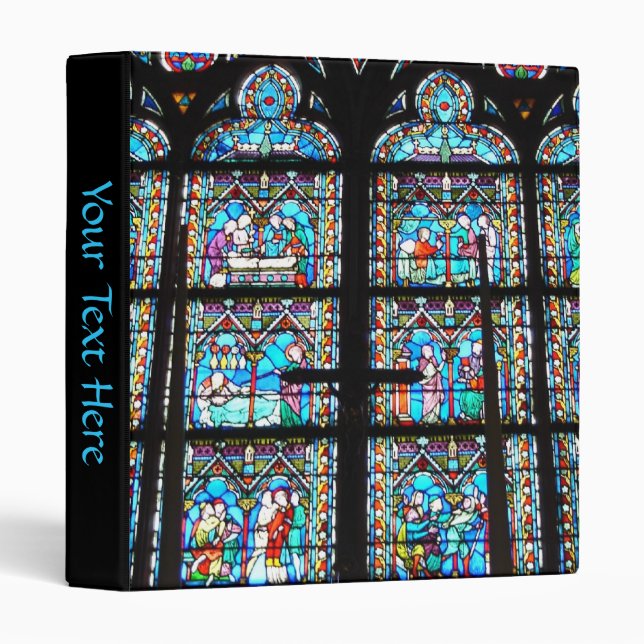 3 Ring Binder--Stained Glass Windows Binder (Front/Spine)