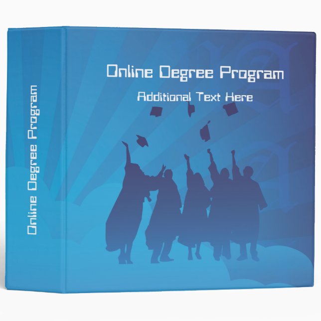 3 Ring Binder Template Online Degree (Front/Spine)