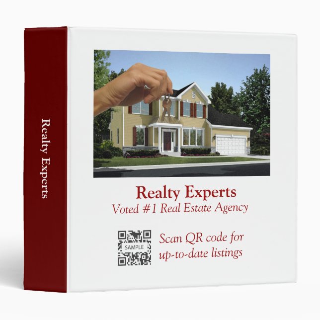 3 Ring Binder Template Realty Experts (Front/Spine)