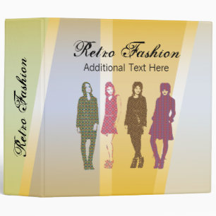 3 Ring Binder Template Retro Fashion