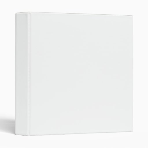 3 Ring Binder(White) Vinyl Binder | Zazzle