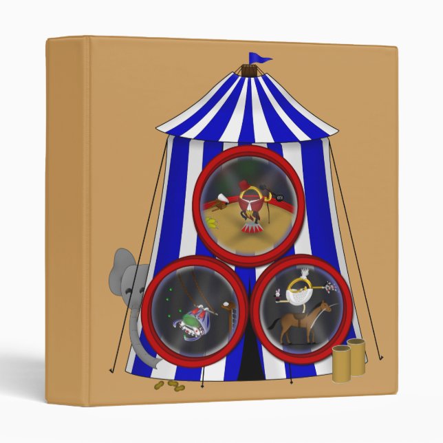 3 Ring Circus 3 Ring Binder (Front/Spine)