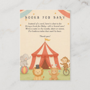 3 Ring Circus Books for Baby Enclosure Card