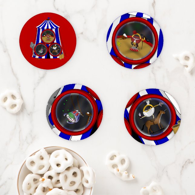 3 Ring Circus -  Coaster Set (In Situ)