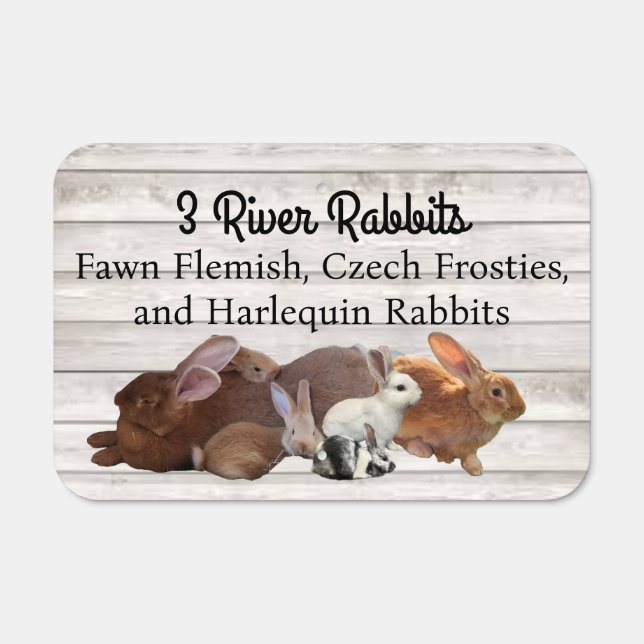 3 River Rabbits sign (Front)