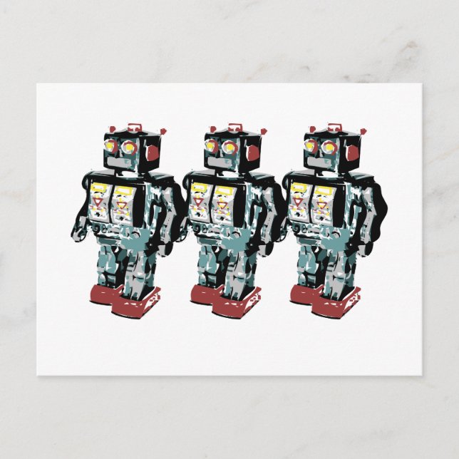 3 Robots Postcard (Front)