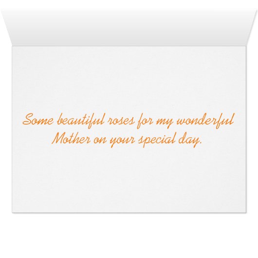 3 Roses Mother's Day (Inside Horizontal (Bottom))