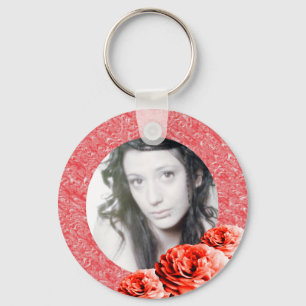 3 Roses/Photo Keychain