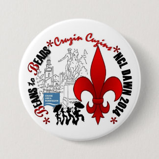 3"  Round Cruzin Cuzins Pin