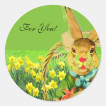 3" ROUND FOR YOU GIFT STICKER SRINGTIME!