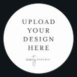 3" Round Sticker<br><div class="desc">Customize your label design in Templett. After you are done editing,  download your file in a JPG format (don't forget to turn on the bleed option). Upload your design here by clicking on the blue "Personalize" button.</div>