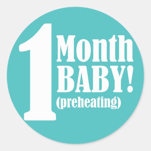 3 Round STICKER _ 1 Month Pregnant