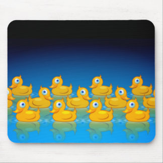 3 rows of rubber ducks mouse pad