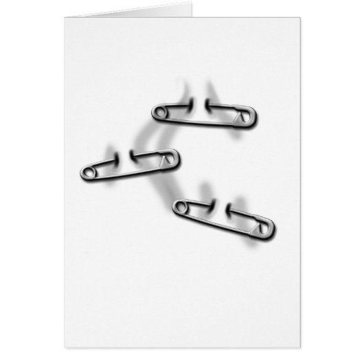 3 Safety Pins Cards (Front)