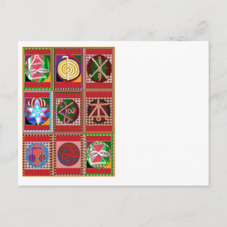 3 Sale Karuna Reiki Healing Symbol art Gifts Postcard