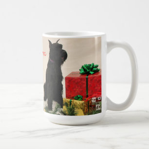 3 Schnauzers Christmas mug