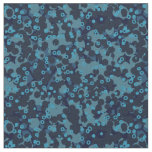 3 shades of blue geometric fabric