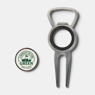 3 Sheets to the green ball marker with divot tool