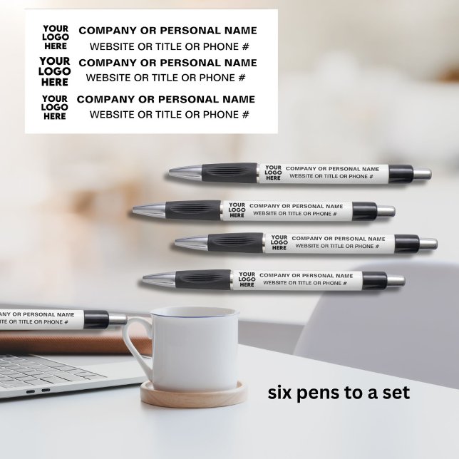 3-Sided Logo Business White Black Name Title   Pen (Creator Uploaded)