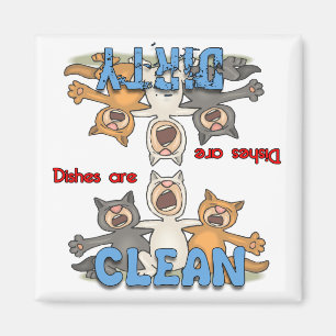 3 Singing Cats - Cat Lovers Dishwasher Magnet