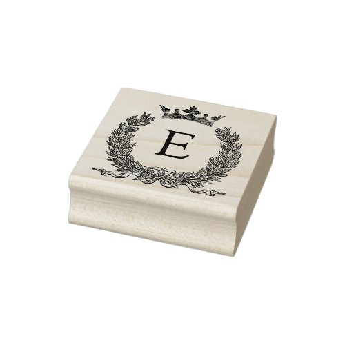 3 sizes rubber stamp Monogram Initial Letter E