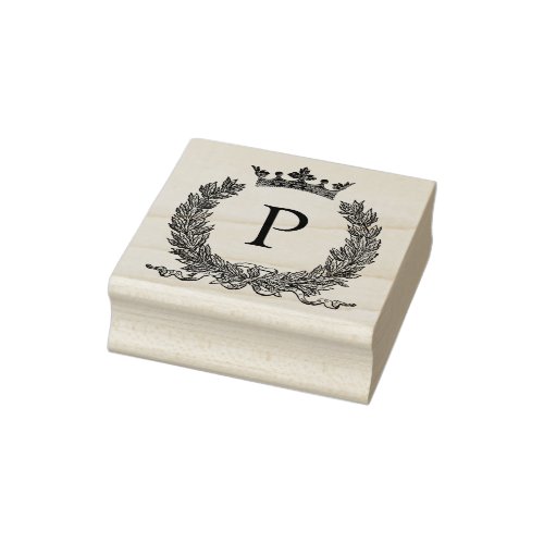 3 sizes rubber stamp Monogram Initial Letter P