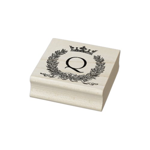 3 sizes rubber stamp Monogram Initial Letter Q