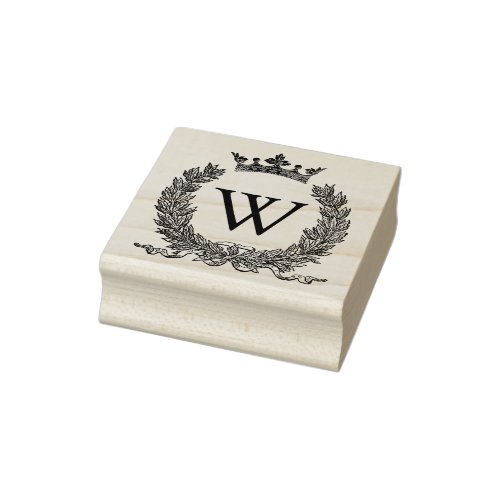 3 sizes rubber stamp Monogram Initial Letter W