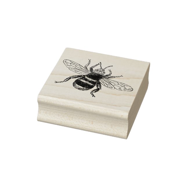 3 sizes rubber stamp with image Bumblebee (Stamp)