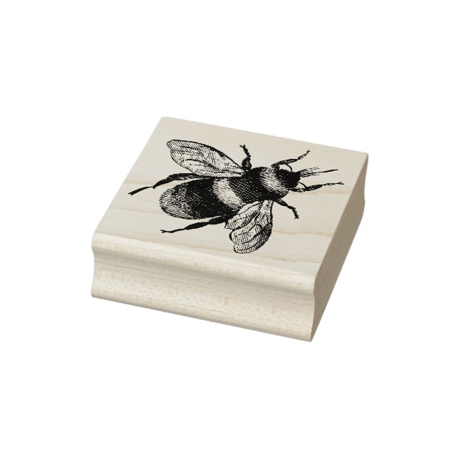 3 sizes rubber stamp with image Bumblebee (Stamp)