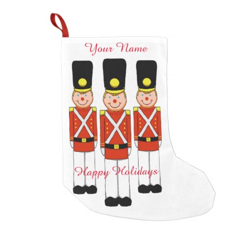 3 Soldier Christmas Stocking Customizable