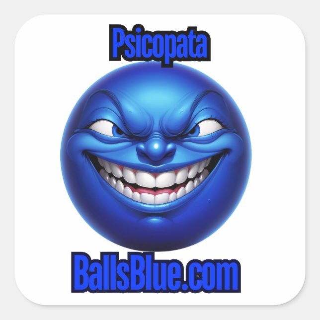 3” Square Piscopata Sticker - Showcase Your Love f (Front)