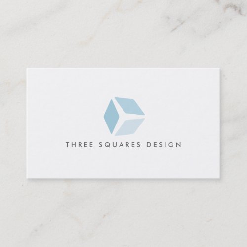 3 Squares Logo Business Card
