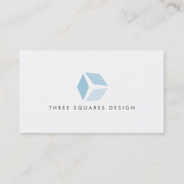 3 Squares Logo Business Card (Front)