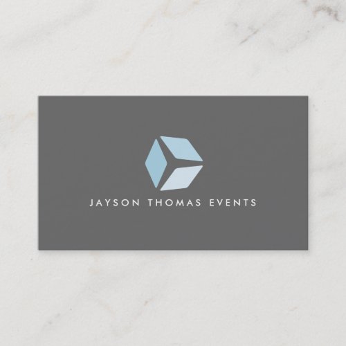 3 Squares Logo (Gray) Business Card