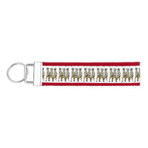 3 Standing Meerkats Thunder_Cove Wrist Keychain