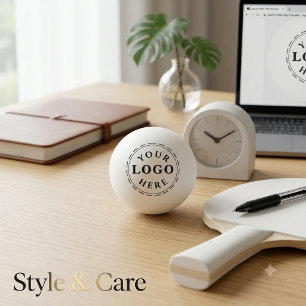 3-Star Ping Pong Ball – Logo & 12 Color Options