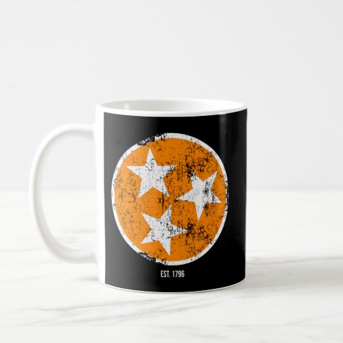 3 Star Tn Flag Orange White Tennessee State Flag E Coffee Mug