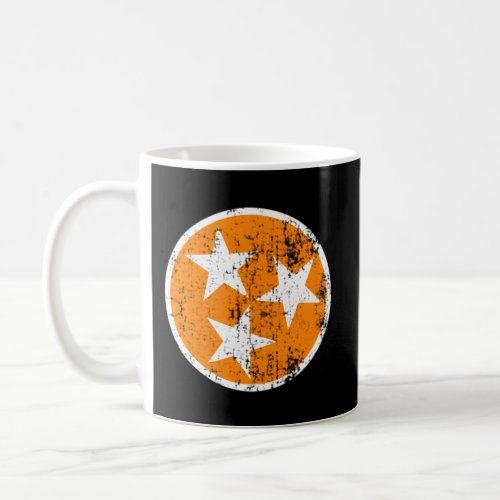 3 Star Tn State Flag Orange And White Tennessee Fl Coffee Mug