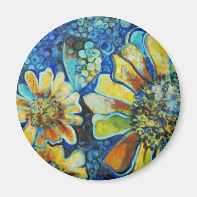 3 Sunflowers Magnet (Front)