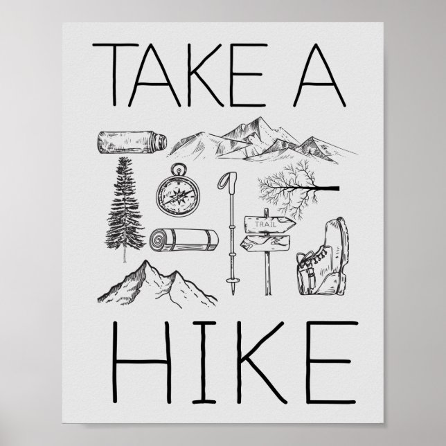 3 take a hike poster (Front)
