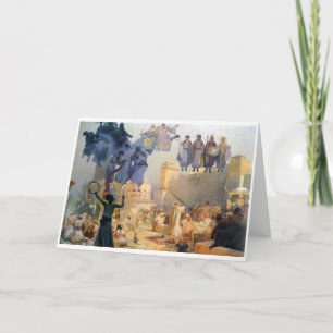 #3 The Introduction of the Slavonic liturgy, Mucha Card