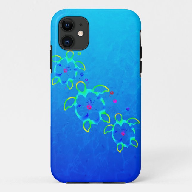 3 Tie Dyed Honu Turtles Case-Mate iPhone Case (Back)