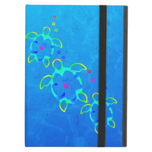 3 Tie Dyed Honu Turtles Cover For iPad Air