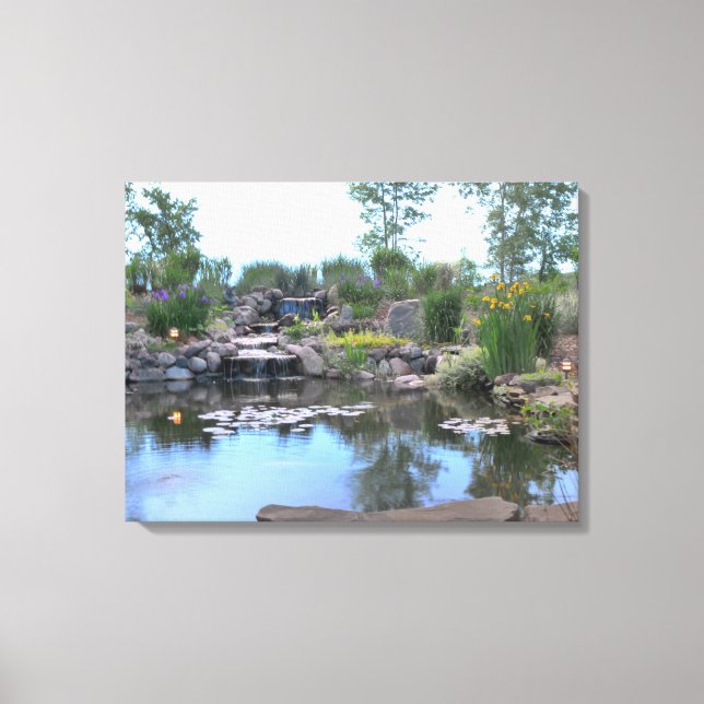 3-Tier Waterfall Koi Pond Canvas (Front)
